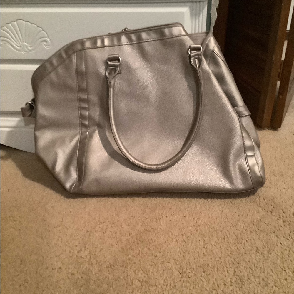 Elegant Silver Women's Handbag